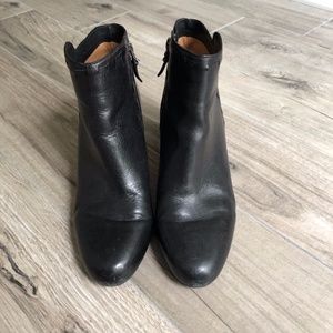 Via Spiga Black Ankle Booties, Sz 9